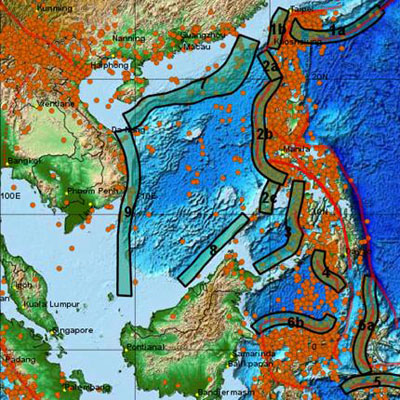 Các vùng động đất gây sóng thần có thể ảnh hưởng tới bờ biển và hải đảo Việt Nam